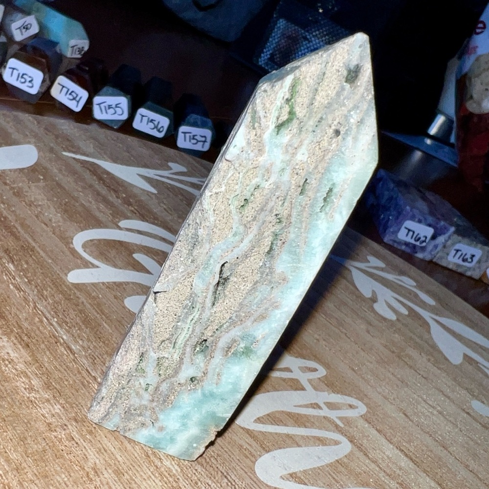 Blue Aragonite Crystal Tower (T161)